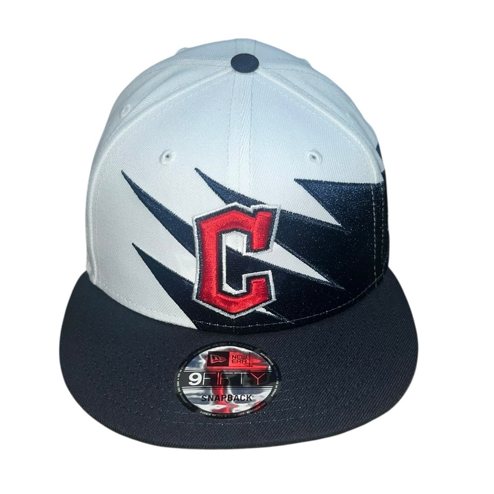 Cleveland Guardians New Era 59FIFTY Jagged Sharktooth Snapback Hat Cap Indians